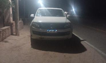 Retiraron una camioneta retenida por manifestantes en Villa Mazán