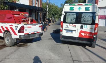 Choque entre motocicletas dejó tres mujeres con lesiones leves