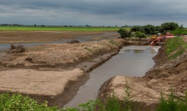 Suspendieron la obra del canal derivador en Chepes