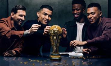Messi, Cristiano Ronaldo y Mbappé explotaron las redes sociales con una publicidad donde pelean por la Copa del Mundo