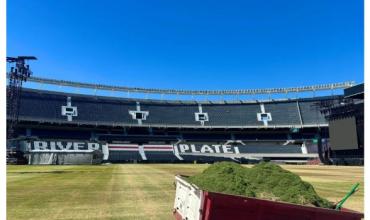 Preocupación en River por el estado del campo de juego del Monumental tras los recitales