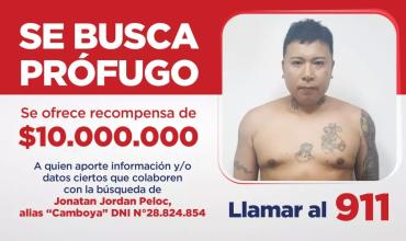 Ofrecen una recompensa de $10 millones para dar con el paradero de un prófugo por homicidio