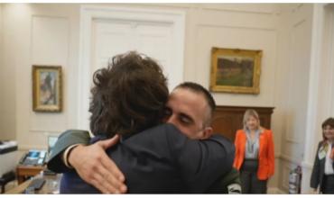 Javier Milei finalmente se encontró con Nahuel Gallo