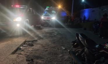 Choque entre dos motocicletas en Chile y Nápoles dejó a dos hombres heridos