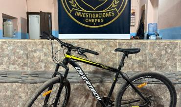 Recuperan bicicleta robada: había sido abandonada en la puerta de una institución