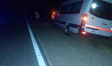 Choque en Ruta 38 por un animal suelto: un camión y una combi con pasajeros resultaron dañados