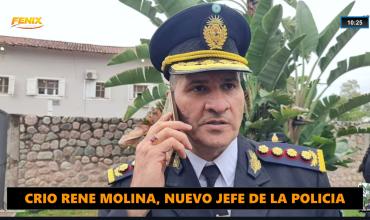 Asumió Rene Molina como nuevo Jefe de Policia: “No vengo a asumir la función de un jefe por la función en sí, sino para buscar la transformación”