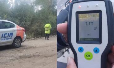 Bariloche: detuvieron a un camionero con un nivel de alcohol en sangre tan alto que el test no pudo medirlo