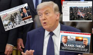 Fuerte reacción de los medios británicos ante la amenaza de Trump por las Malvinas