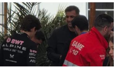 La aparición de Leandro Paredes y Miguel Merentiel en la exhibición de Colapinto: su reacción al ver de cerca el Alpine