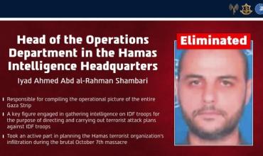 Israel anunció la muerte del jefe de Inteligencia Militar en Gaza