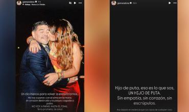 “Eso es lo que sos”: el duro mensaje de Gianinna Maradona a Leopoldo Luque luego de que mostrara la autopsia de Diego frente a ella