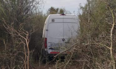 Un utilitario volcó sobre Ruta 38 en Chañar: el conductor sufrió una descompensación y fue hospitalizado