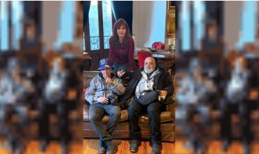 Cristina Kirchner recibió al fotógrafo Pablo Grillo