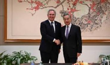 En Nueva York, Quirno se reunió con el canciller de China