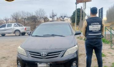 Encontraron en Río Negro un automóvil denunciado en La Rioja por una causa de presunta defraudación