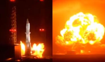Explotó un cohete de la empresa de Jeff Bezos destinado a futuras misiones de la NASA a la Luna