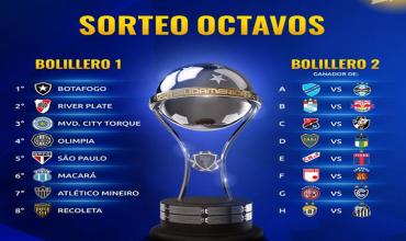 Copa Sudamericana: River en los octavos de final; Boca, Tigre y Lanús en los playoffs