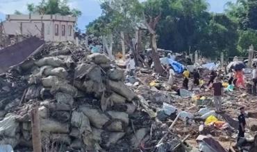 Tragedia en Birmania: estalló un arsenal de explosivos y hay al menos 46 muertos