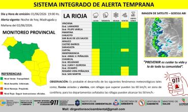 Emiten alerta preventiva por lluvias aisladas, vientos y niebla