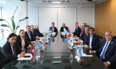 Gobernadores del Norte Grande se reunieron con Diego Santilli en el CFI