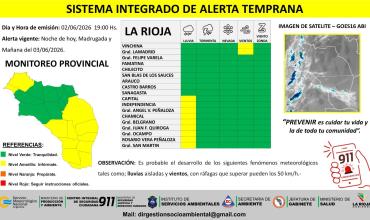 Difunden alerta amarilla por lluvias aisladas, vientos y niebla