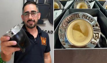 De sufrir un robo a recibir un pedido soñado: la historia del fabricante de los mates de la Selección