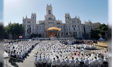 Más de un millón de fieles aclamaron al papa León XIV en las calles de Madrid