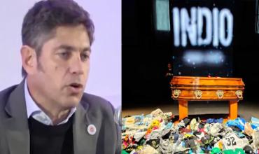 Axel Kicillof se acercó a despedir al Indio Solari: "Fue algo muy fuerte"