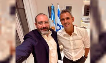 El embajador argentino en Israel recibió a Martín Menem en su primera visita
