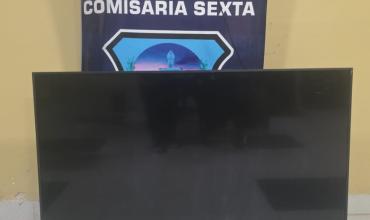 Recuperan un televisor denunciado como sustraído tras un procedimiento policial