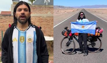 Hizo 6 mil kilómetros en bicicleta para ir al Mundial y no pudo entrar a Estados Unidos: “Siento tristeza y enojo”