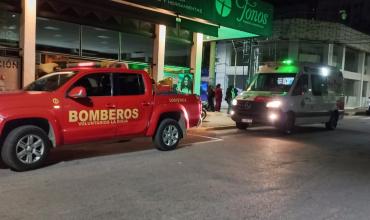Motociclista resultó herido tras perder el control de su vehículo en el centro de la ciudad