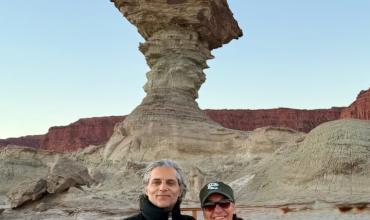 La particular visita de Joaquín Furriel al Valle de la Luna: paisajes imponentes y el partido de la Selección