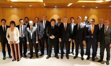 Milei se reunió en Madrid con importantes empresarios e inversores españoles