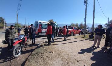 Colisión entre dos motocicletas dejó cuatro personas con lesiones leves en la Capital