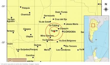 Sismo en Córdoba: dónde fue el epicentro del temblor de 2,7 grados y qué informó el Inpres