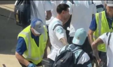 La desopilante reacción de Messi en el control de seguridad del aeropuerto