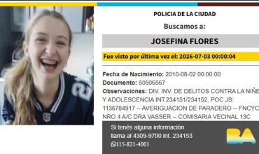 Buscan a la hija de un capitán retirado del Ejército: desapareció tras el partido de la Selección