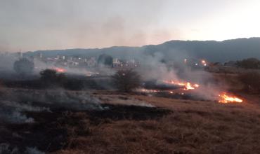 Sofocaron un incendio de pastizales que afectó una hectárea en la Capital
