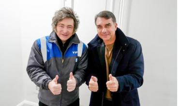Milei viaja a Brasil: visita San Pablo y se encontrará con Flavio Bolsonaro