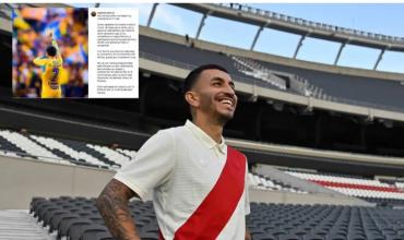 Ya en River, el mensaje de Ángel Correa para despedirse de Tigres: "No todo fue fácil en el último tiempo"