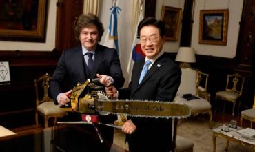 Javier Milei recibió al presidente de Corea del Sur en la Casa Rosada