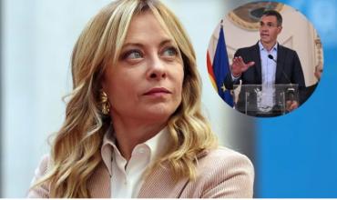 Pedro Sánchez se unió a las críticas contra Giorgia Meloni por suspender el acuerdo de libre circulación con España