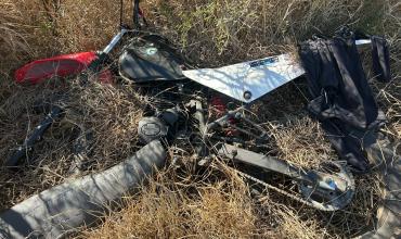 Ulapes: Hallan una motocicleta abandonada sobre la Ruta 79 y quedó bajo resguardo policial