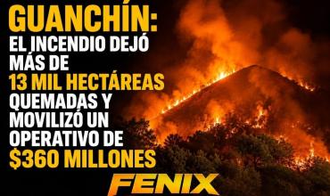 Guanchín: el incendio dejó más de 13 mil hectáreas quemadas y movilizó un operativo de $360 millones