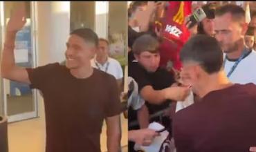 Nuevo desafío en la carrera de Nahuel Molina: llegó a Italia para sumarse a la Roma y tuvo un gran recibimiento de los hinchas