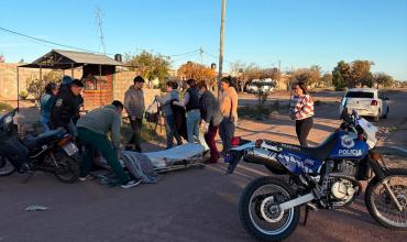 Chepes: dos mujeres resultaron heridas tras un choque entre un auto y una motocicleta