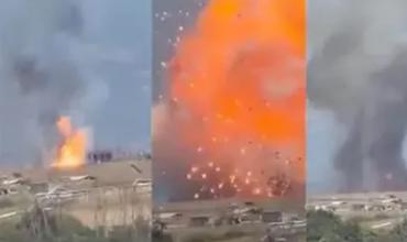 Impactante video: explotó una fábrica de municiones en las afueras de Roma y hubo preocupación