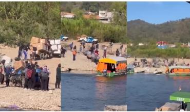 Tensión en Salta: bagayeros atacaron con piedras a miembros de Prefectura y piden cerrar la frontera con Bolivia